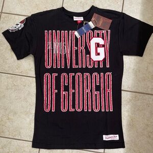 Mitchell & Ness Men’s College Tee, University of Georgia  UGA! - NWT!